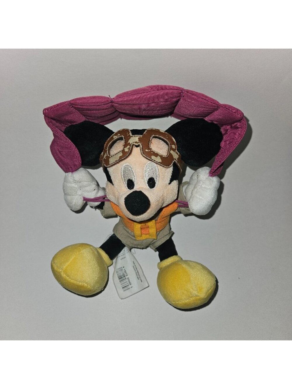 Parachute Mickey Mouse Bean Bag Plush Disney Store 8" Stuffed Toy READ AS IS